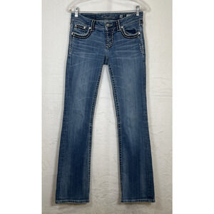 Miss Me Jeans Womens 28 Boot Cut JP5014-8 Medium Wash Denim Benefits Charity